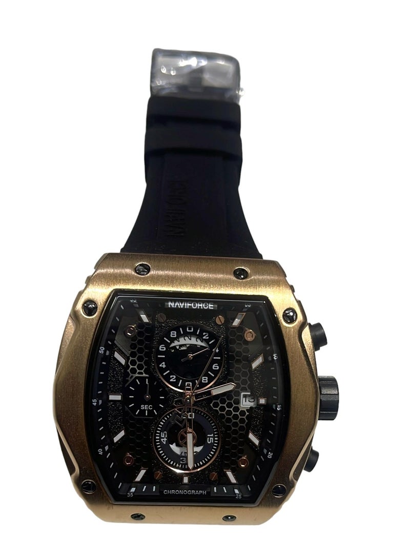 NAVIFORCE New NAVIFORCE NF8059 Men Watch Sport Luxury Chronograph, Wristwatch Silicone Strap Quartz Clock - Image 2