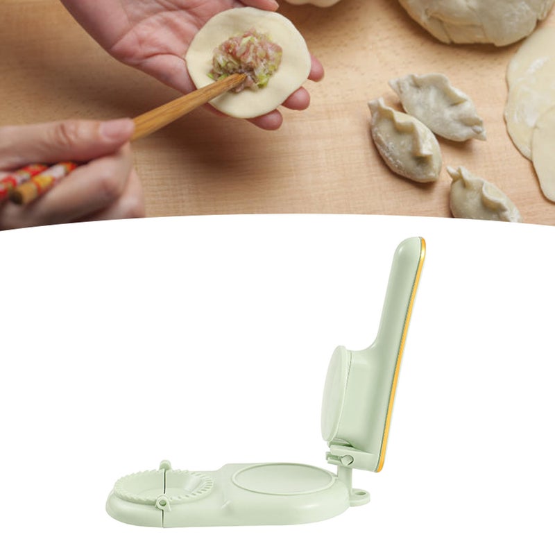 Dumpling Maker Presser Fast Press Mold PP Plastic Household Kitchen Tool Light Green - Image 5