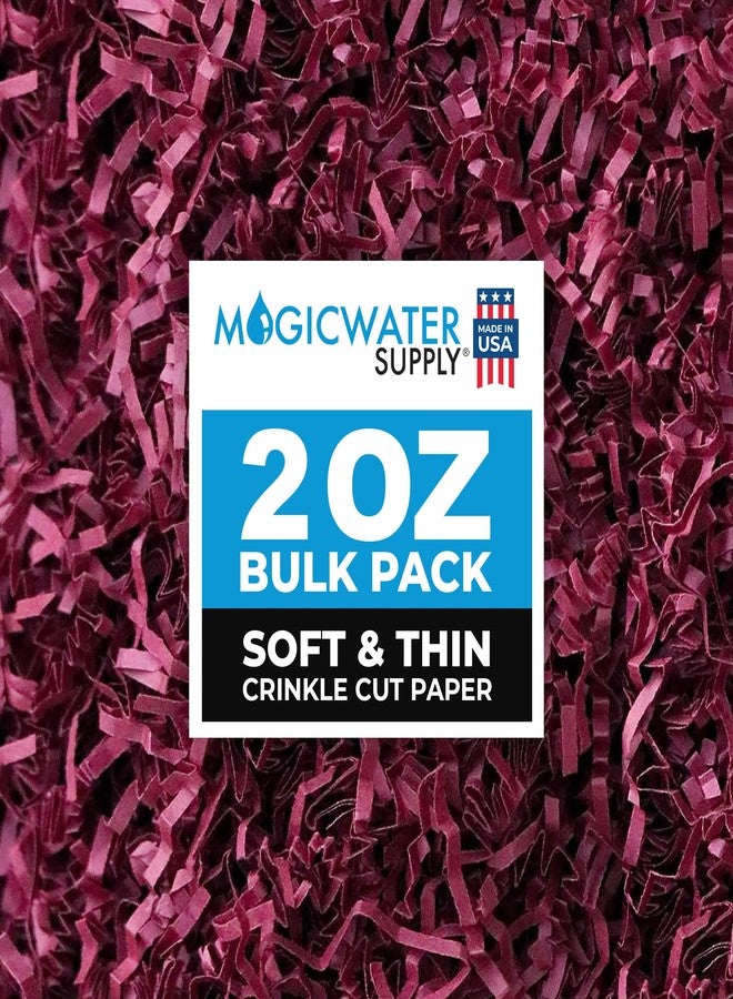 MagicWater Supply ماجيك ووتر سبلاي - 2 أونصة - عنابي - ورق ممزق ناعم ورقيق ومجعد، مثالي لتغليف الهدايا، وملء السلال، وأعياد الميلاد، وحفلات الزفاف، والذكرى السنوية، وعيد الحب، وغيرها من المناسبات. - Image 1