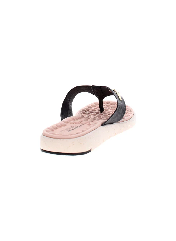 مودار Modare Ladies Wedge Sandals Black | Made In Brazil