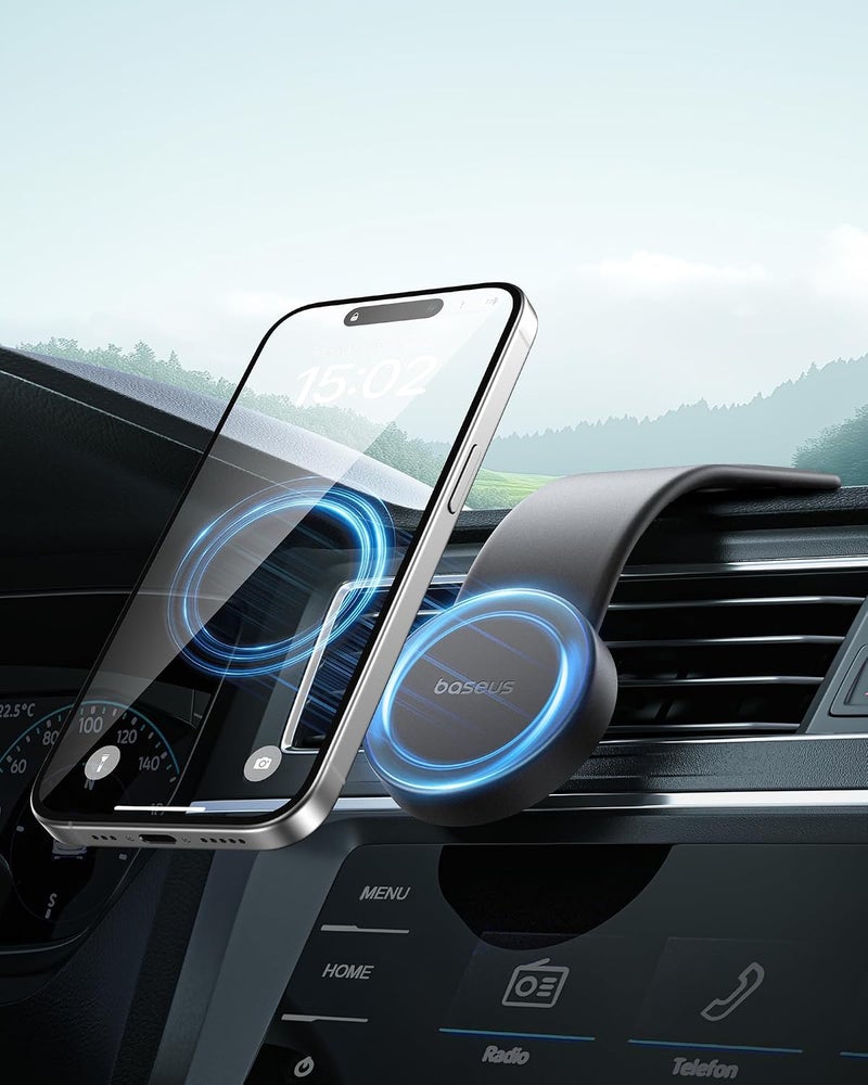 Baseus PrimeTrip C02 Air Magnetic Stick-On Car Mount, Cluster Black - Image 3