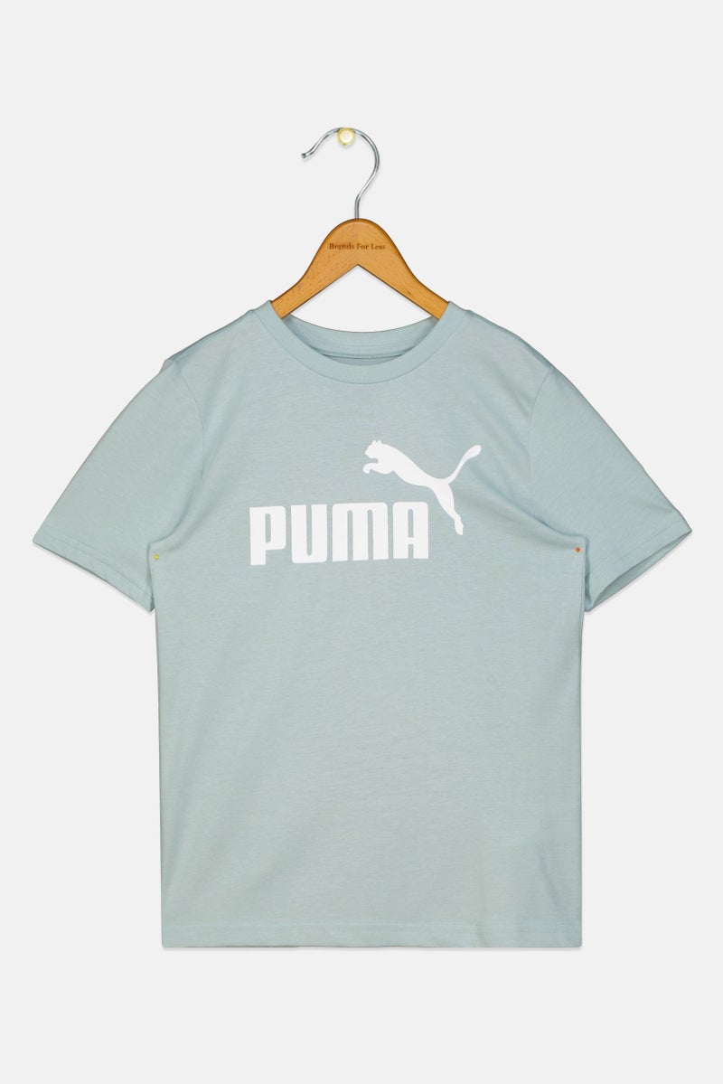 PUMA Kids Boy Sportswear Fit Short Sleeve Training T-Shirt, Mint Green - Image 3