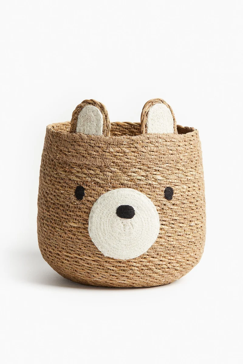 اتش اند ام سلة تخزين من الجوت بشكل دب