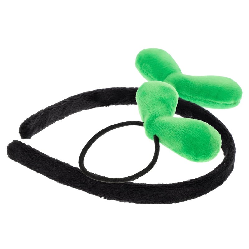 CANIGHT 2Pcs Headband Hair Tie Set Black Perfect For Outdoor Activities - Image 1