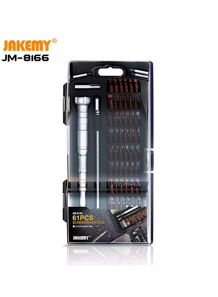 JAKEMY JM-8166 Portable Precision Screwdriver Set: 61-Piece Multi-Purpose Screwdriver - Image 1
