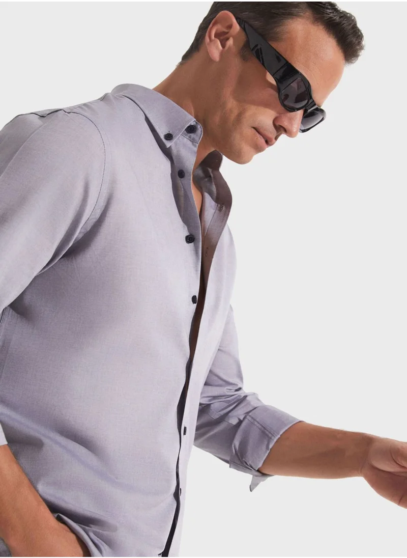 JUNE Essential Regular Fit Buttondown Shirt