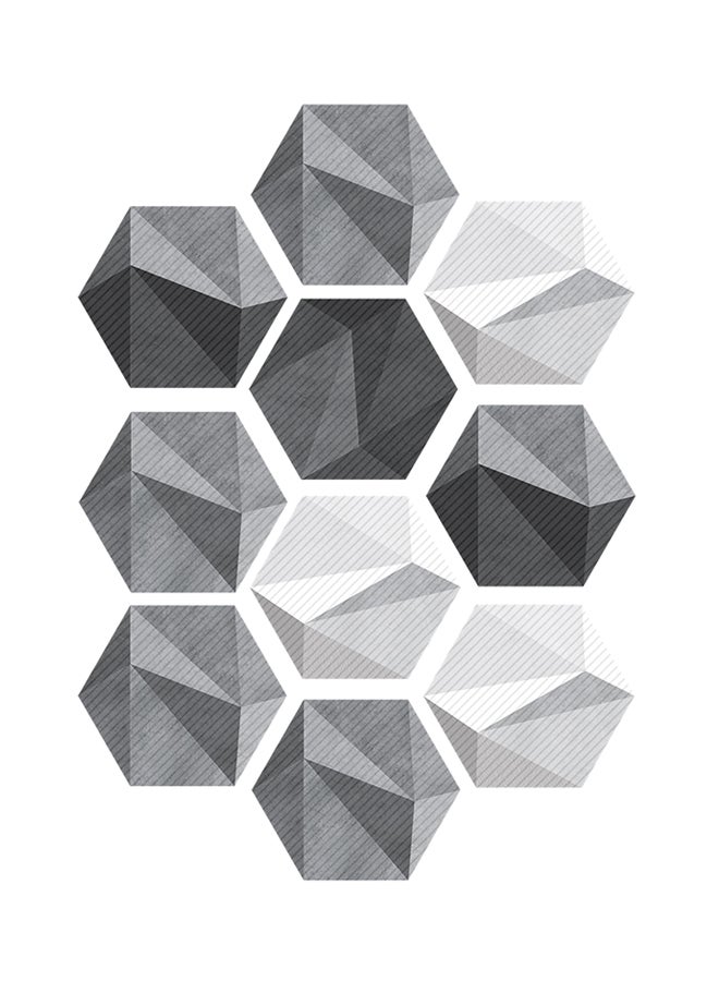 FUNLIFE Waterproof Hexagonal Stickers Multicolour - Image 1