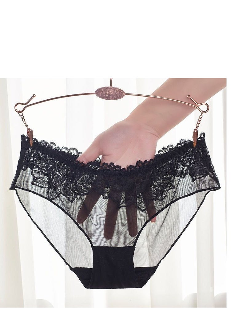 Women Underwear Regular & Plus Size Lace Boyshort Panties cheeky silk Hipster panty  - Image 4