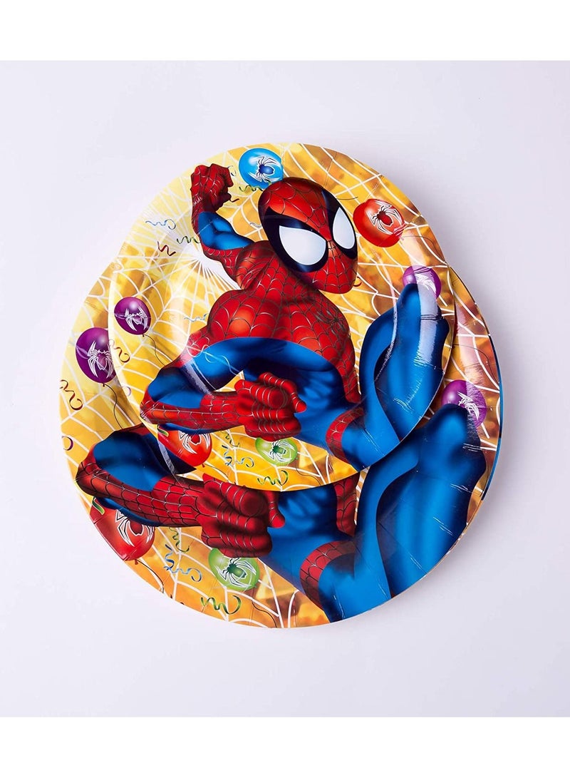 هايلاند 122 قطعة من أدوات المائدة بتصميم سبايدرمان لديكورات أعياد ميلاد الرجل العنكبوت - Image 5