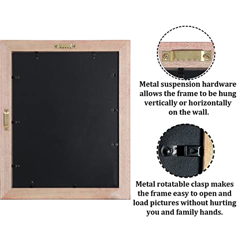 CORE ART Diploma Frame Display 11x14 Document with Mat or 15x18 Pictures without Mat, Real Wood Wall Frame with Tempered Glass(Cherry Red) - Image 3