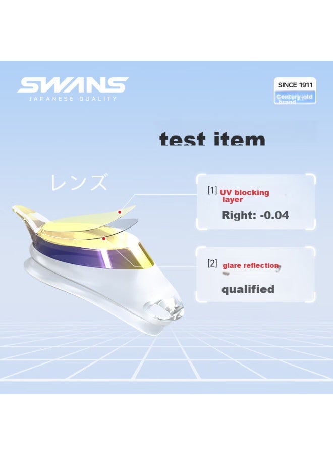 Swans Swimming Goggles, Imported From Japan, Waterproof And Anti-fog, High-definition Professional Racing Coated Swimming Gl, Swimming Equipment, Transparent Yellow - Image 3