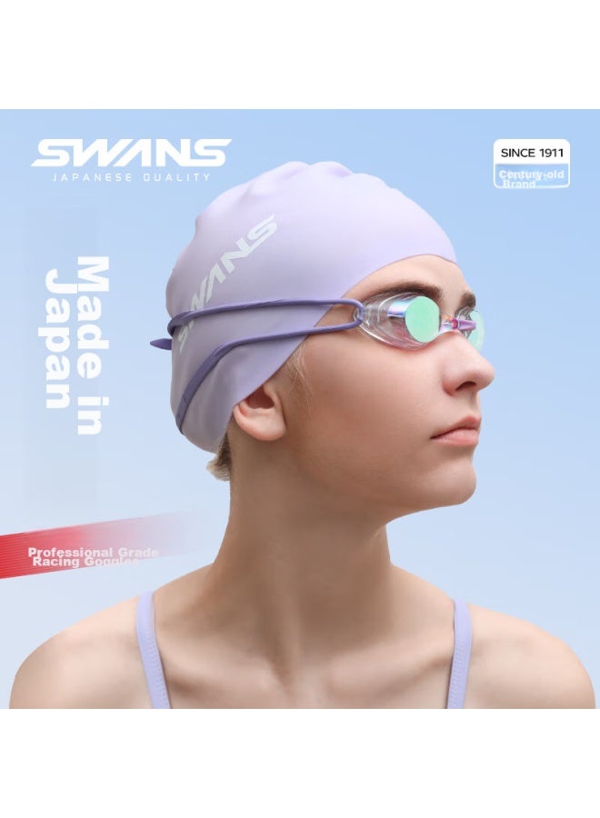 Swans Swimming Goggles, Imported From Japan, Waterproof And Anti-fog, High-definition Professional Racing Coated Swimming Gl, Swimming Equipment, Transparent Yellow - Image 1