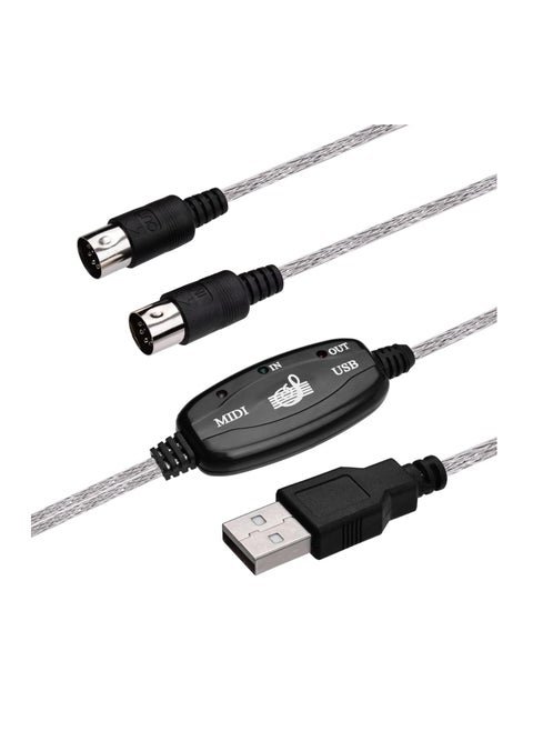 USB MIDI Cable Converter TO PC Music Keyboard Adapter USB TO Keyboard PC MIDI Interface Adapter Cable
