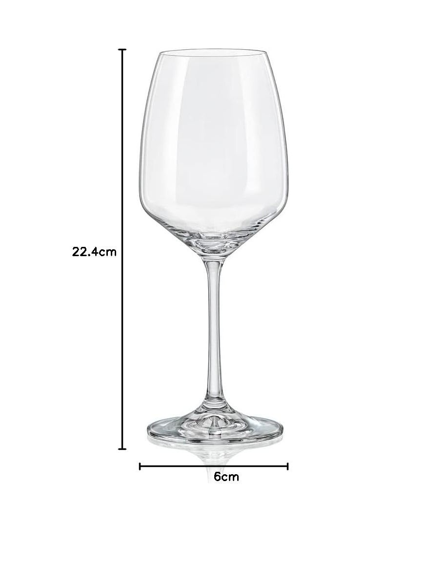 smart serve Bohemia Crystal Giselle Glass LeadFree 455 ml Set of 6 Handcrafted Elegance for Red White Wine UltraClear Durable Recyclable Perfect for Fine Dining Celebrations Luxury Gifting  - Image 5