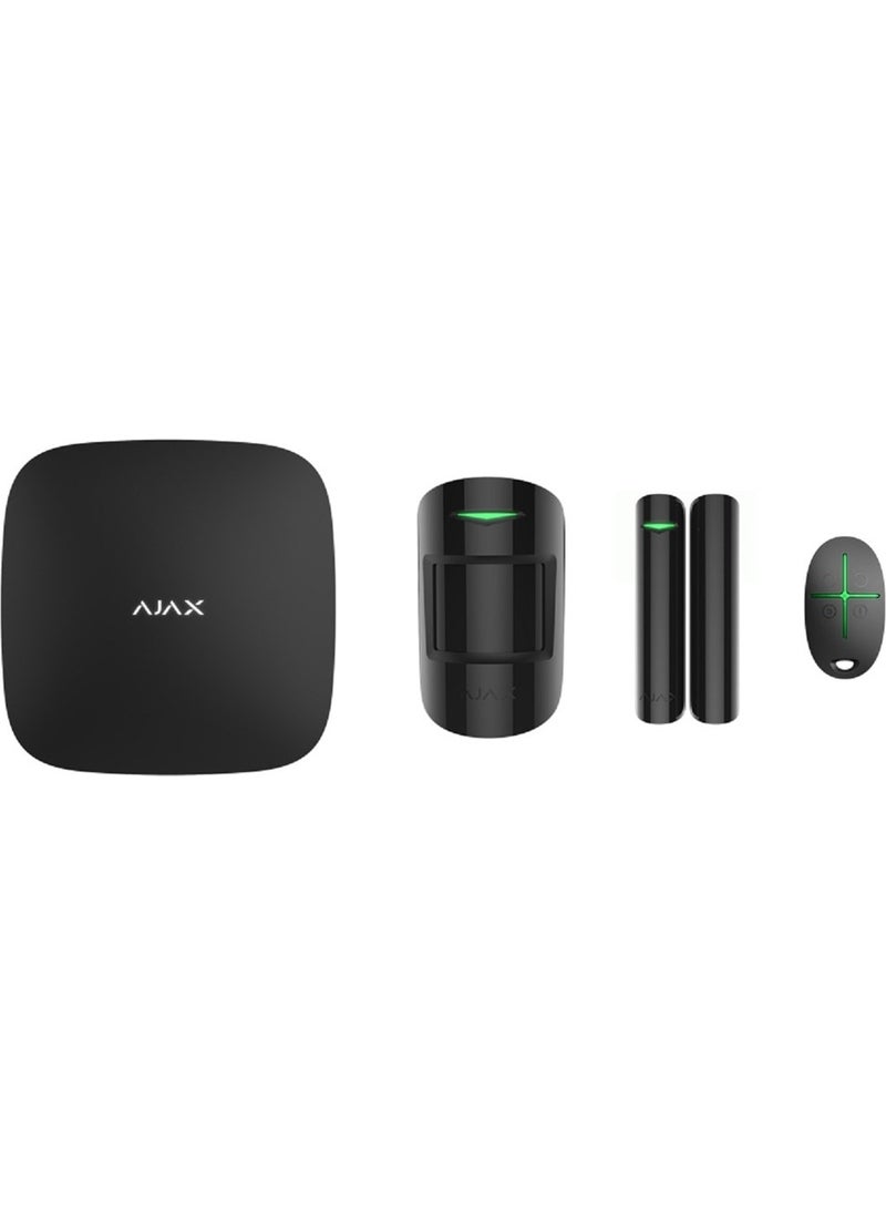 Ajax - Hubkit Plus Advanced Wireless Alarm Kit - Black - Image 1