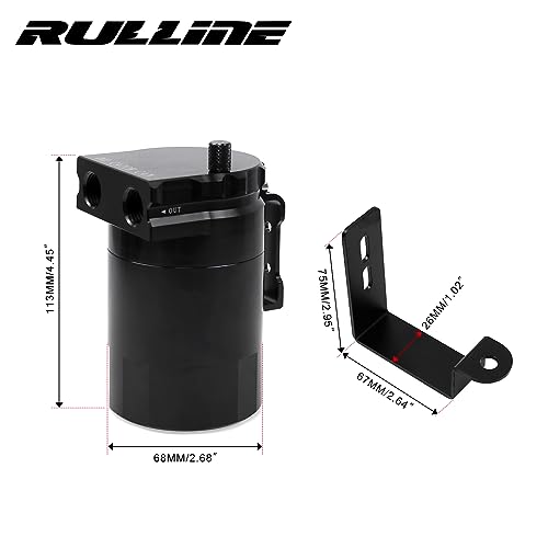RULLINE Oil Catch Can Compatible with 2014-2018 Chevy Silverado 1500 GMC Sierra 1500 2015-2020 Chevy Tahoe Suburban GMC Yukon - Image 2