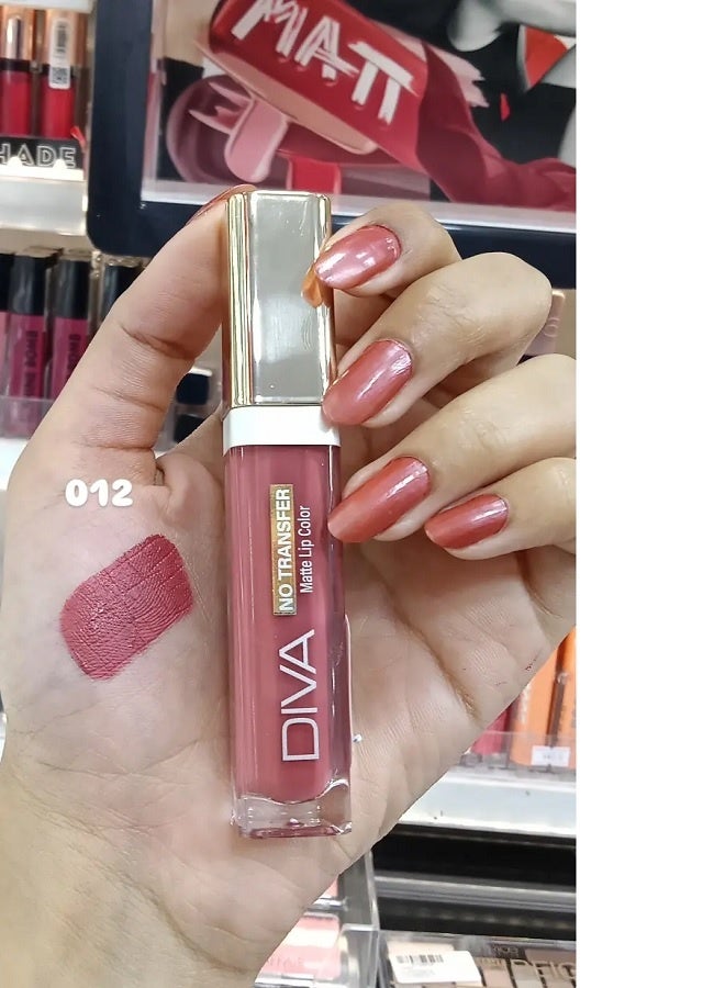 Amanda Diva matte lip color no transfer no.12 6ml - Image 2