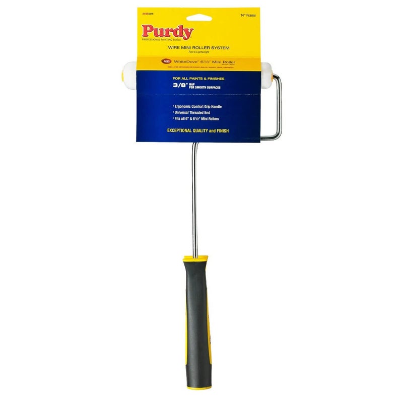 Purdy 140765014 14 inch Wire Mini Roller System White Dove 612 inch by 38 inch nap - Image 1