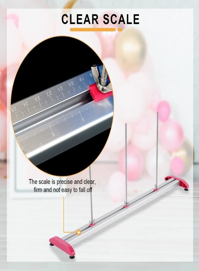 Consfly Balloon Sizer Ruler Metal Balloon Measurement Tool Adjustable Balloon Ruler 0-12 inch for Balloon Decorations Arches (Solid) - Image 3
