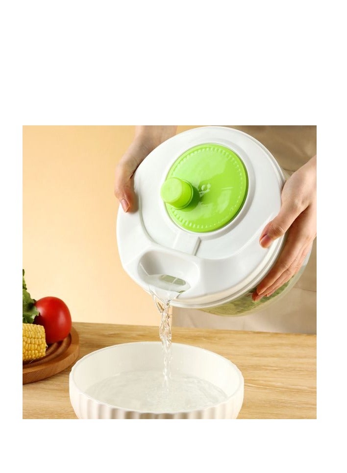 Homesmiths Homesmiths 3 Liter Salad Spinner – Efficient Vegetable Washer & Dryer, Easy-to-Use Manual Spin Mechanism, Durable BPA-Free Plastic, Ideal for Greens and Herbs - Image 3