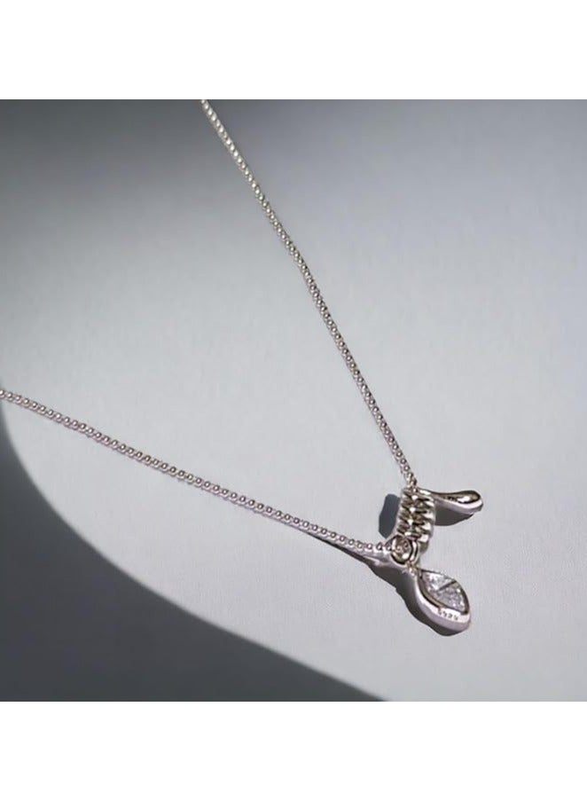 بونكا قلادة كريستال أنيقة للنساء فضي من بونكا - Image 3