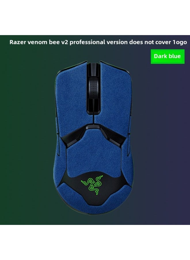 Generic - Suitable For Thunder Snake Venom Viper Mini Viper V2 Professional Version V2pro Suede Anti-slip Anti-sweat Mouse Anti-slip Sticker-Color:Dark Blue Poison Viper V2pro (Poison Viper V2 Professional Edition) Suede Does Not Cover Logo - Image 1