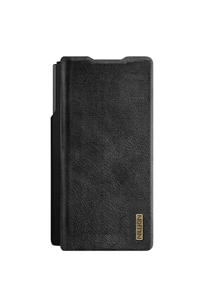 Nillkin Case Compatible with Samsung Galaxy Z Fold 7 5G Shockproof Protective Nilkin Cover Samsung Galaxy Z Fold7 2025 Black Qin Pro Leather Case with Stylus Pen - Image 2