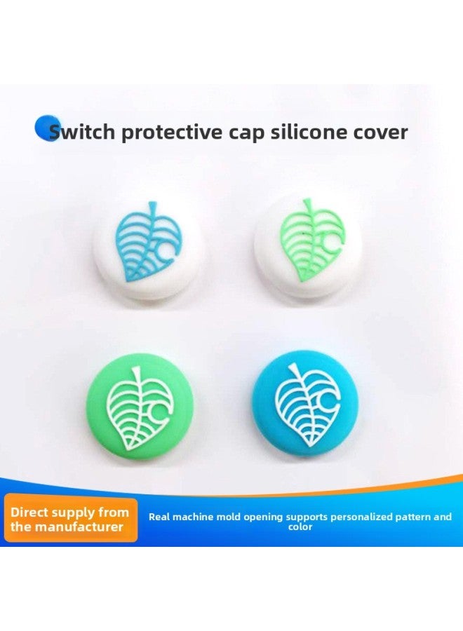 General Nintendo Switch Gaming Rocker Cap Lite PS4 Handle Cat Claw Protective Set Animal Forest NS Keycap-Product Color:Black + Orange  - Image 1