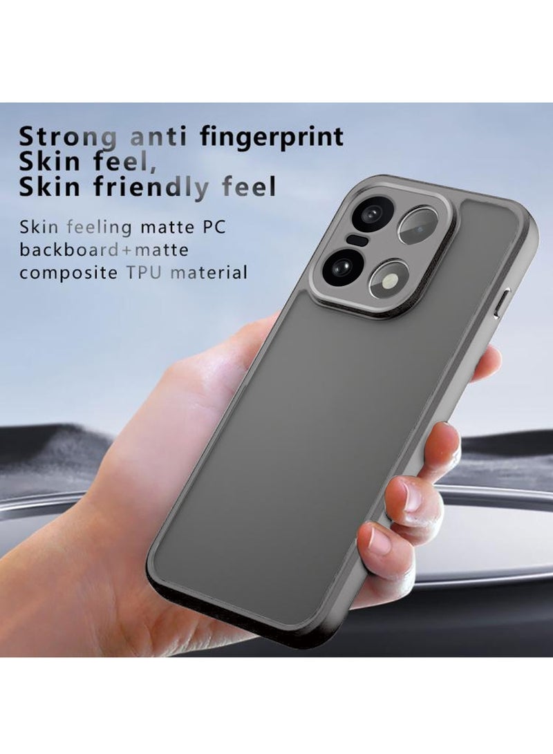 دبليو تيك غطاء حماية رفيع لهاتف OnePlus 15 5G 2025 من السيليكون الهجين TPU مع كاميرا بارزة (MCAPSA) - شفاف/رمادي - Image 3