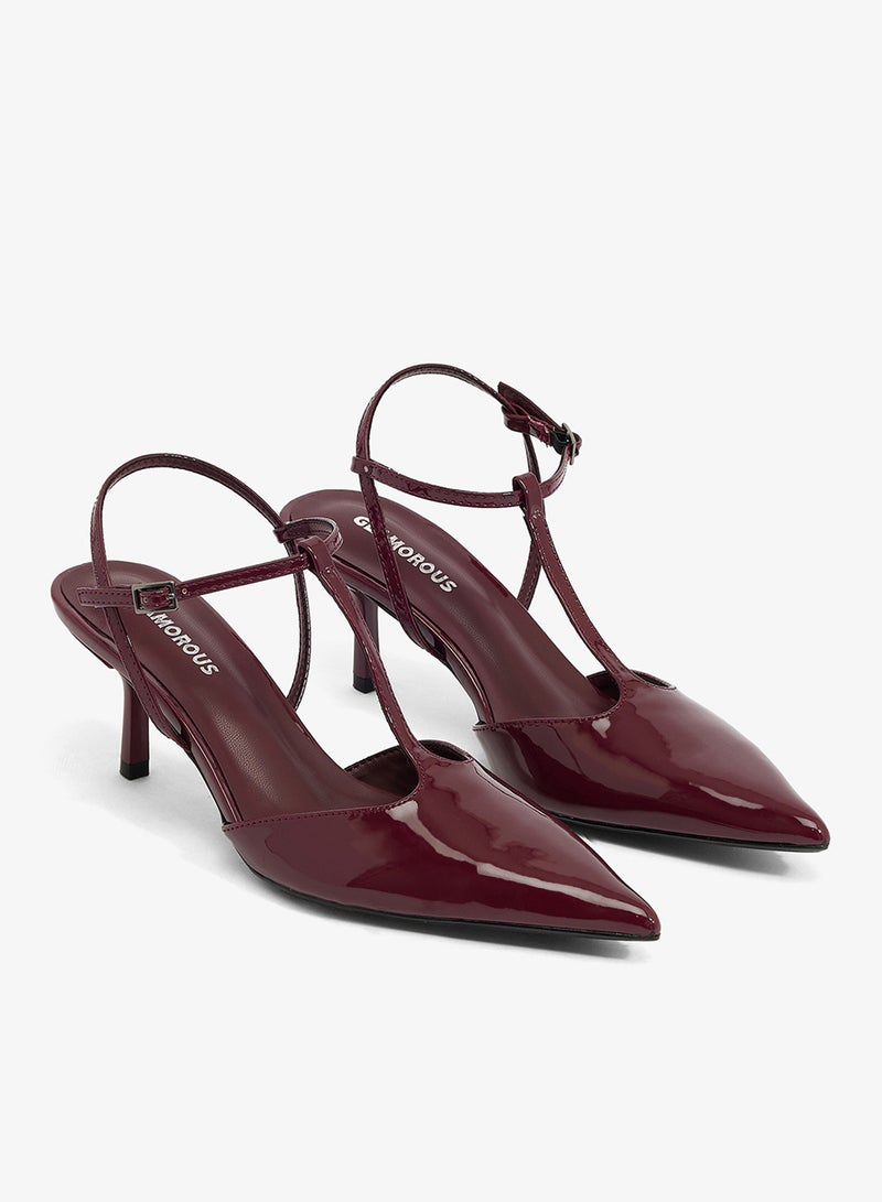 GLAMOROUS Casual Sling back Heeled Sandals - Image 4