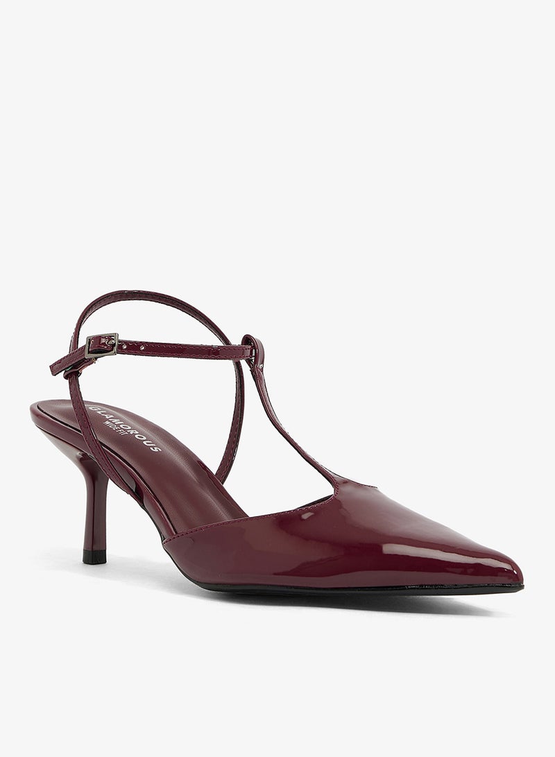 GLAMOROUS Casual Sling back Heeled Sandals - Image 2