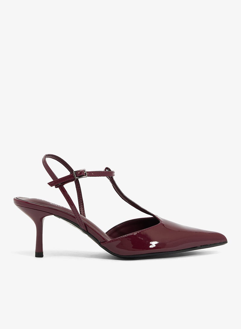 GLAMOROUS Casual Sling back Heeled Sandals - Image 1