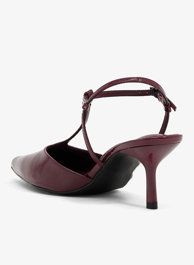GLAMOROUS Casual Sling back Heeled Sandals - Image 3