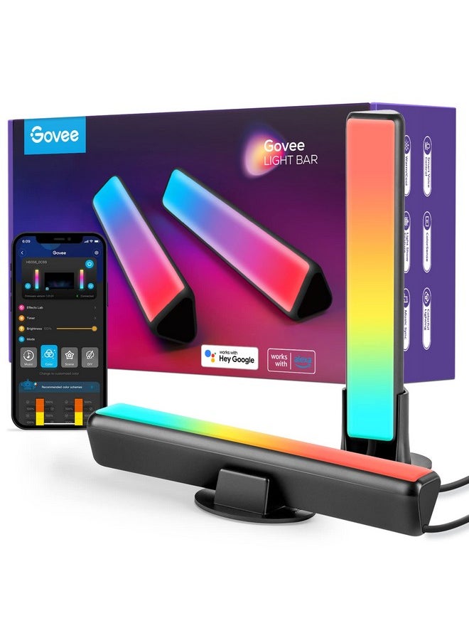 Govee Govee Smart LED Light Bars, Work with Alexa and Google Assistant, RGBICWW WiFi TV Backlights with Scene and Music Modes for Gaming, Pictures, PC, Room Decoration  - Image 1
