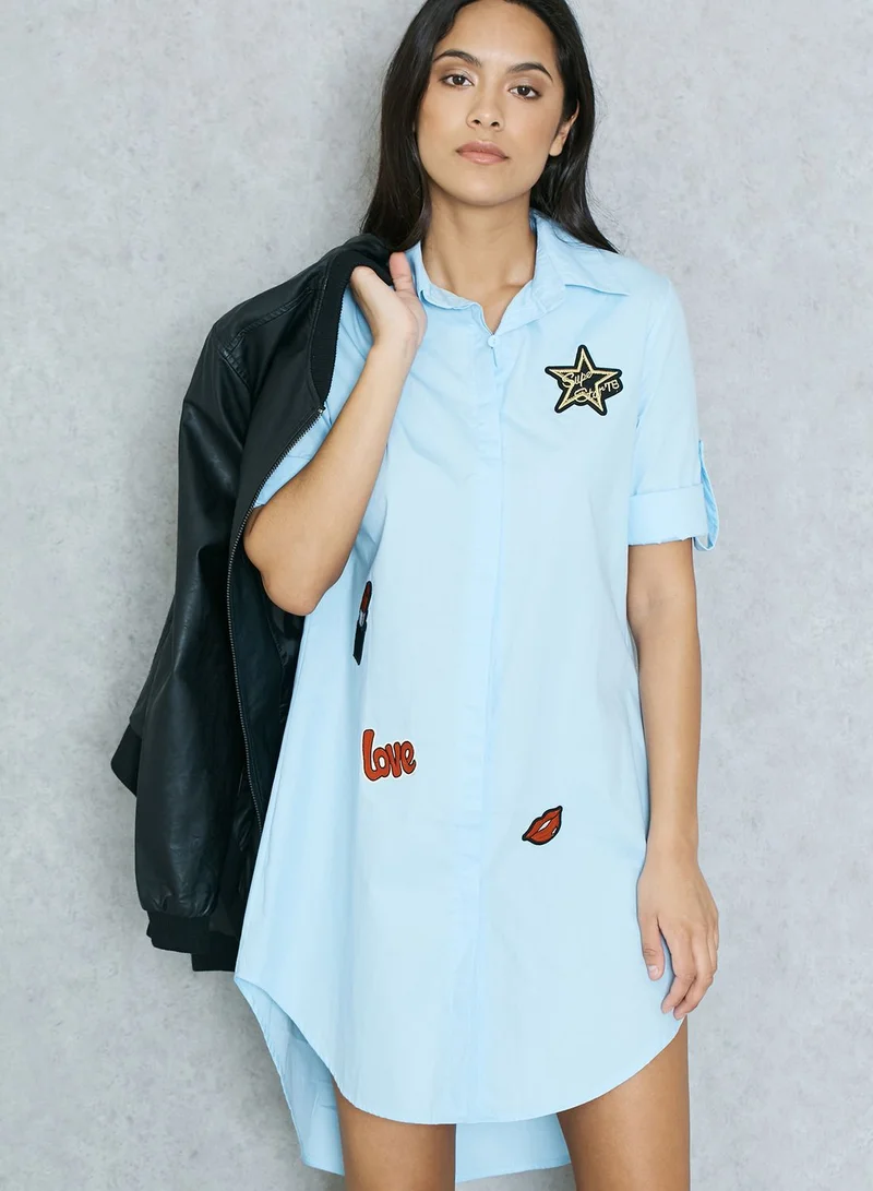 Ginger Badge Shirt Dress