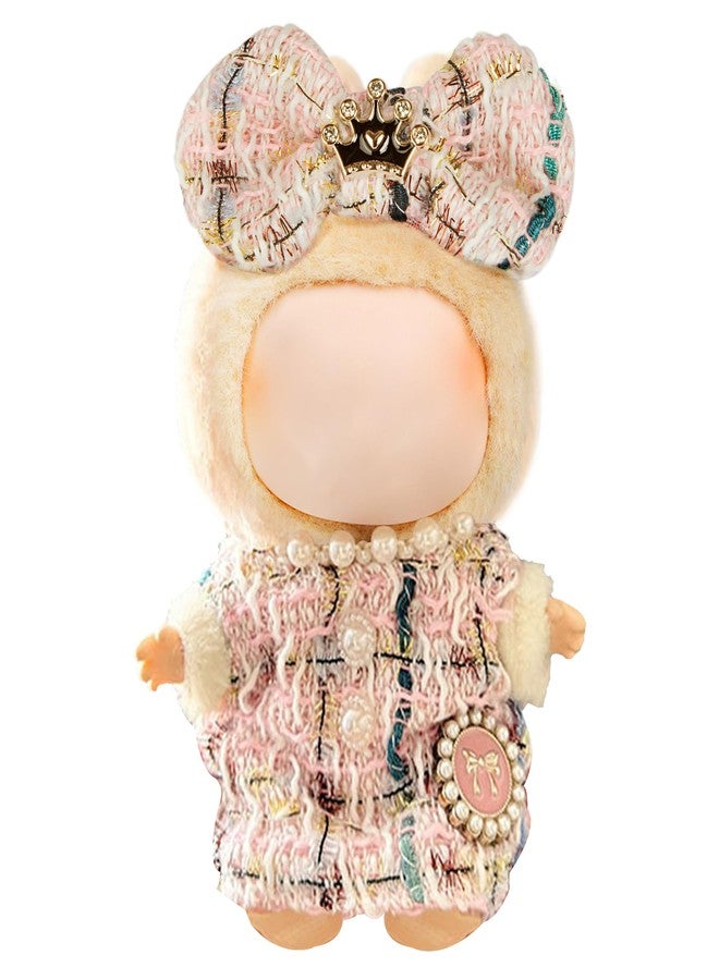 CHICHO Premium Doll Clothes for Labubu - Luxury Chic Style Set for 17cm Dolls, Doll Outfit for Display, Collectors, Gift - Cute Miniature Fashion Accessories - Pink Crown (No Dolls) - Image 1