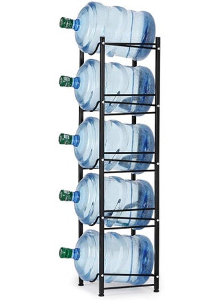 Single Row Bucket Rack Office Multi-layer Storage Rack Floor-Standing Storage Rack Drinking Water Bucket Rack Bottled Water Rack Bracket Black (5-Tier Water Cooler Jug Rack) - pzsku/Z8DB938BA73067A88D74DZ/45/_/1705476978/0c6ff149-708d-4976-8417-d0e85695e896