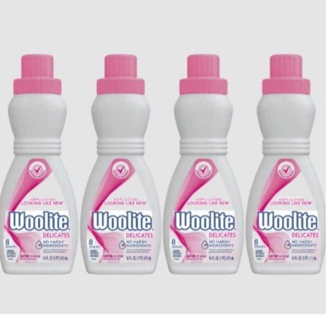 Woolite Delicates Hypoallergenic Laundry Detergent, 16 fl oz (Pack of 4) - Image 1