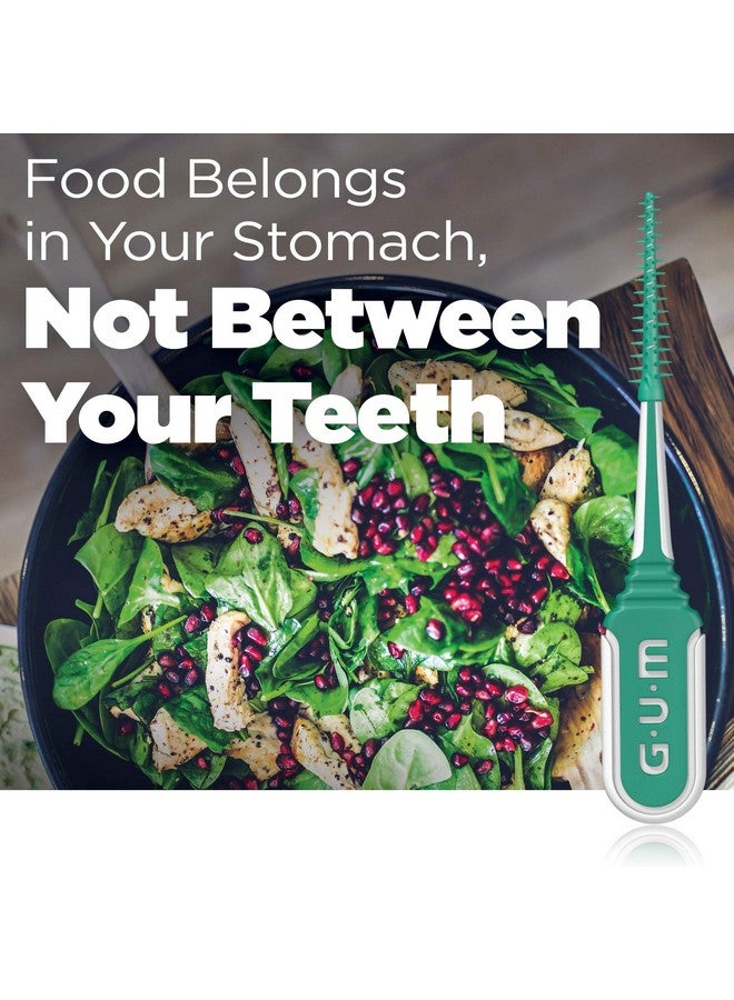 Gum أدوات تنظيف الأسنان من غم سوفت بيكس كومفورت فليكس سهلة الاستخدام لتنظيف الأسنان وصحة اللثة فرش بين الأسنان القابلة للتخلص منها مع حقيبة حمل مريحة موصى بها من قبل طبيب الأسنان 80 قطعة - Image 3