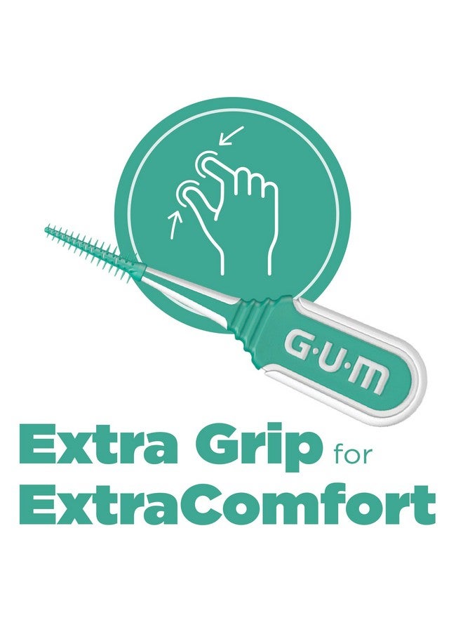 Gum أدوات تنظيف الأسنان من غم سوفت بيكس كومفورت فليكس سهلة الاستخدام لتنظيف الأسنان وصحة اللثة فرش بين الأسنان القابلة للتخلص منها مع حقيبة حمل مريحة موصى بها من قبل طبيب الأسنان 80 قطعة - Image 4