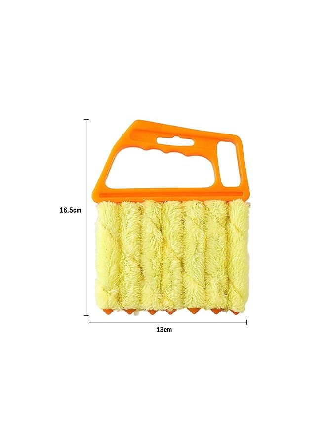 Goodern 2Pcs Washable Window Blind Cleaner Duster Tool,7 Fingers Dusting Cleaner and Air Vent Cleaner,Shutter Cleaner Brush,Air Conditioner Keyboard Fan Duster Dirt Housekeeping Cleaner-Orange - Image 5