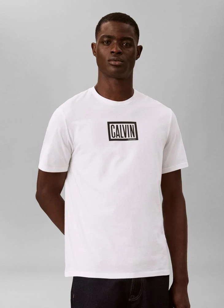 Boxed Logo Graphic Crew Neck T-Shirt
