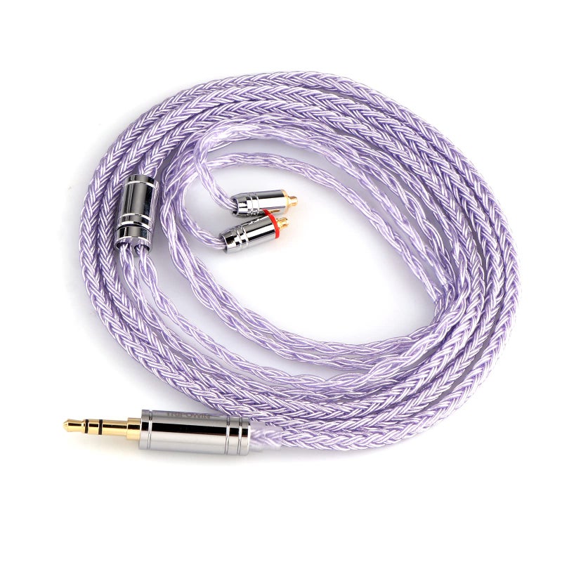 Linsoul Tripowin Zonie IEM Cable 16 Core Silver Plated Earphone Upgraded Cords 125m SPC in Ear Monitor Cable for 7HZ Timeless AE TINHIFI T2 PRO T3 T4MMCX 35mmLavender - Image 2