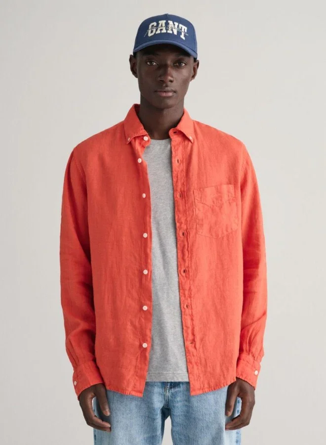 GANT Gant Regular Fit Garment-Dyed Linen Shirt