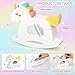 Summidate Unicorn Piggy Bank for Kids GirlsWooden Rocking Money Banks for ToddlersUnbreakable Wood Coin Saving Box Personalized Present Toys for Child Birthday Decor - Image 4