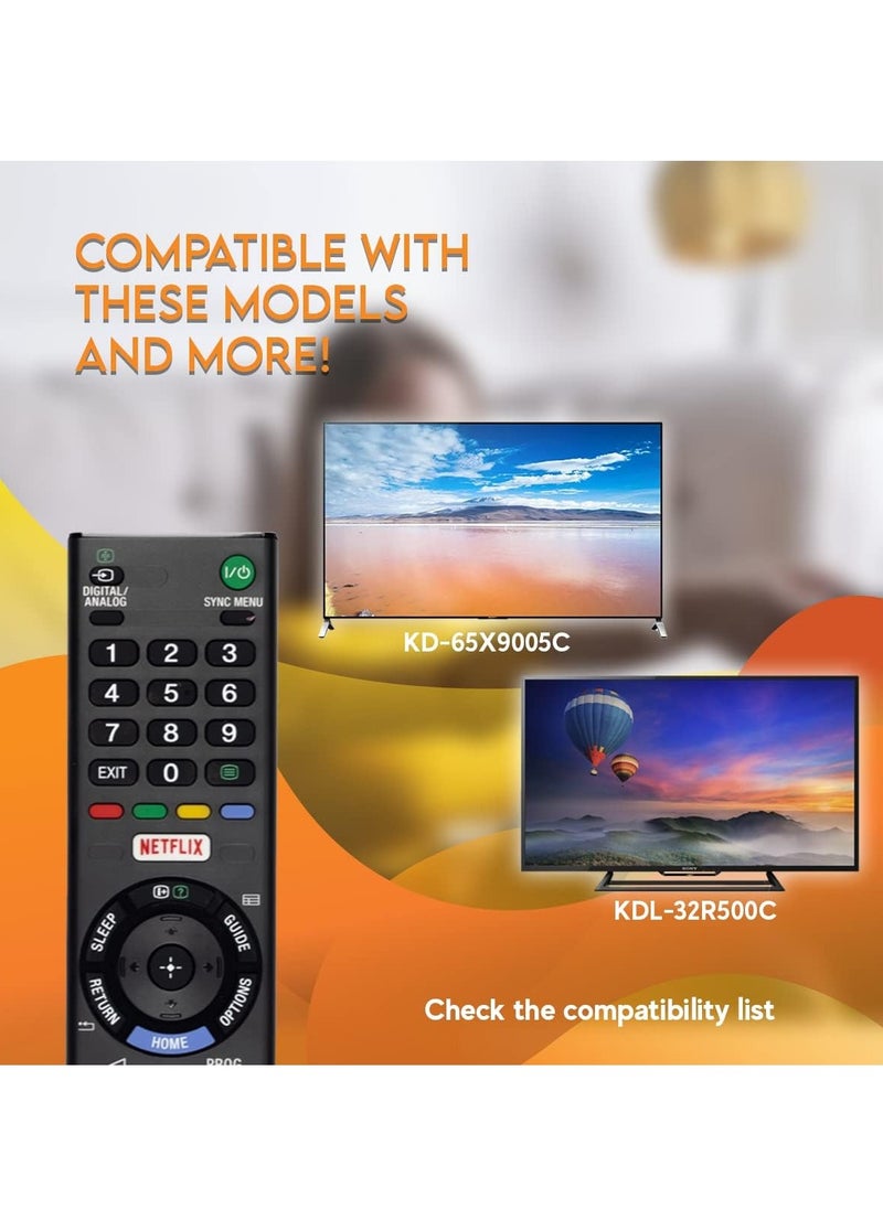 ELTRAZONE - OEM Sony RMT-TX102D Remote Control Compatible with Bravia TV Models KDL32R500C, KDL-32R500C, KDL40R550C, KDL-40R550C, KDL40WD655, KDL-40WD655, KDL48R550C, KDL-48R550C - Includes Key with battery - Image 1