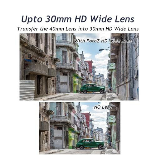 FotoZ Conversion Lens for Ricoh GR IIIX & GR IIIX HDF, 49mm 0.75x Wide Angle & Macro 2 in 1 with Lens Hood, Filter Adapter - Image 4