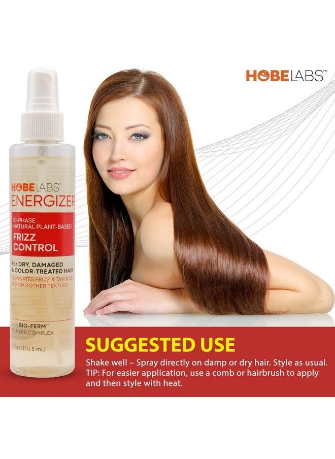 Hobe Labs - Energizer Frizz Control 6 Oz | Eliminate Frizz And Tangles | Help Smooth Shine And Soften Hair | Plant Based Ingredients - Image 1