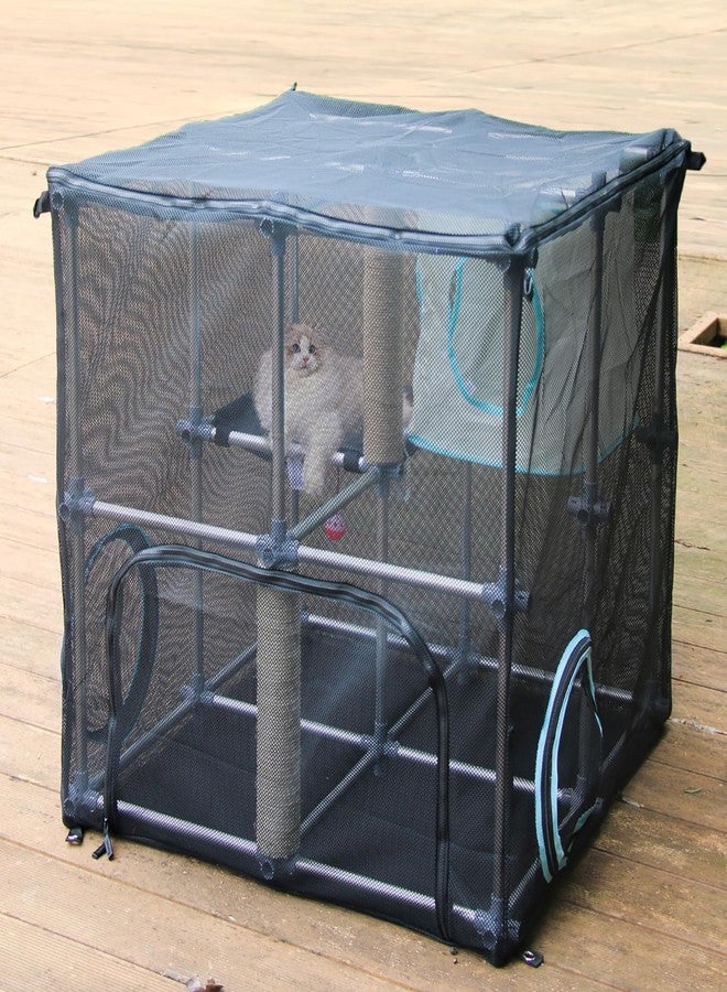 INTURN Catio Outdoor Cat Enclosure,Compact Kit for Outdoor and Indoor(Compact Kit) - Image 1