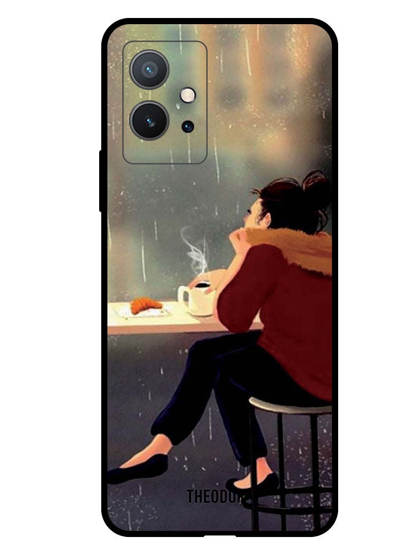 Theodor Protective Case Cover For VIVO Y55 5G  Sipping Coffee - Image 1